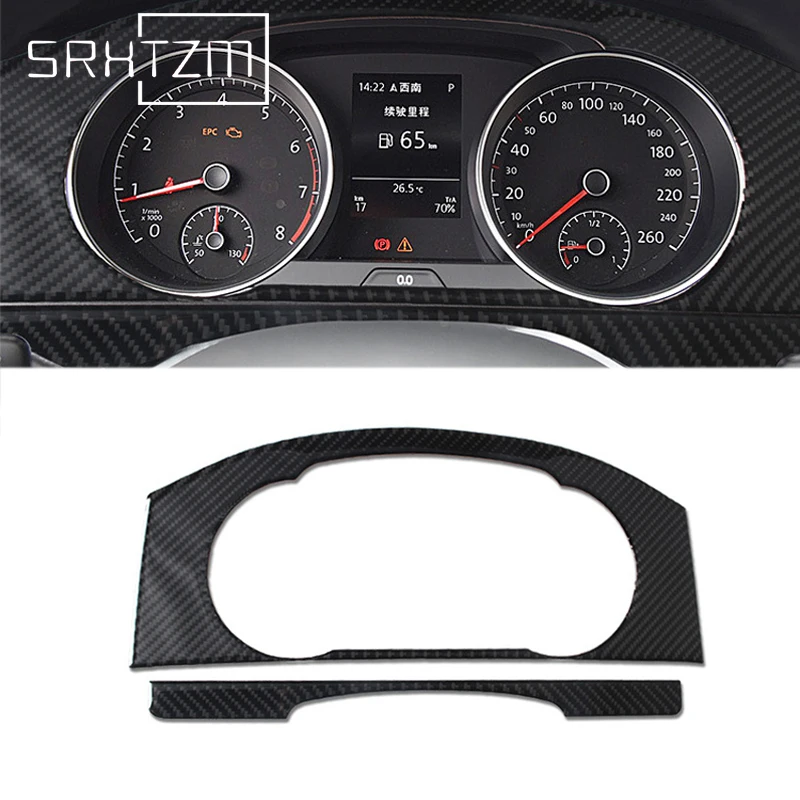 

Внутренняя отделка панели приборной панели автомобиля, декоративная накладка для Volkswagen Vw Golf 7 Gti Mk7 2014-2019, украшение из углеродного волокна, автомобильные аксессуары