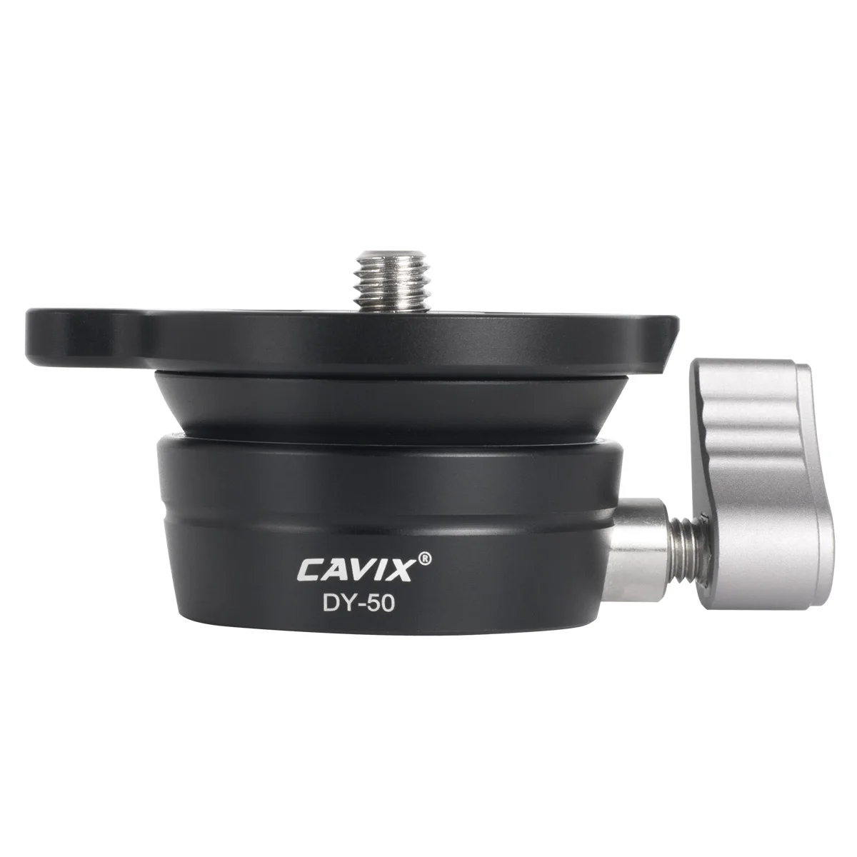 CAVIX DY-50 Tripod Leveling Base Panorama Photography Tripod Head Aluminum Alloy 15 Inclination with 3/8 Inch screw for Camera