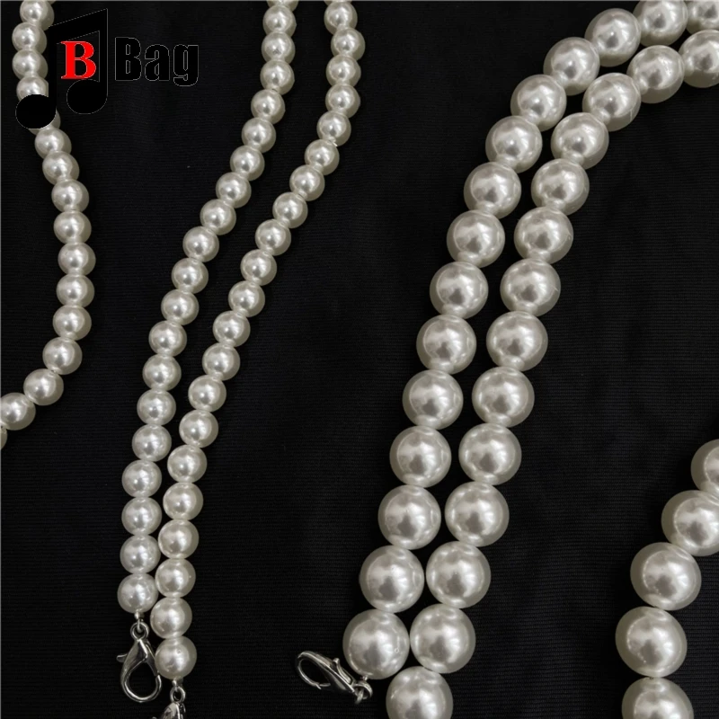 16mm 10mm DIY pearl chain bag strap Purse Chain Strap Handle Replacement Handbag Shoulder Bag Chain Accessories Bag decoration