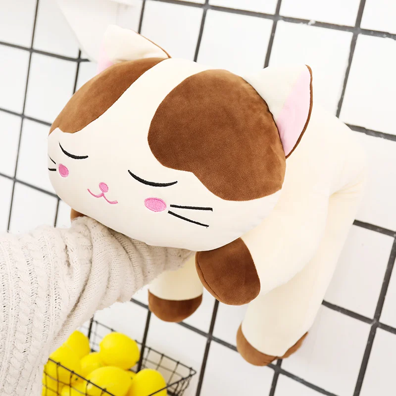 Soft Cat Big Hugging Pillow Toys Kawaii Stuffed Animals Cats Toys For Boys Girls Toys Pillow Christmas Gifts