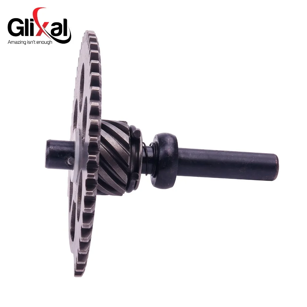 Glixal GY6 125cc 150cc Engine Kick Start Idle Gear Shaft Sprocket for Chinese Scooter Moped Go Kart Quad ATV 152QMI 157QMJ