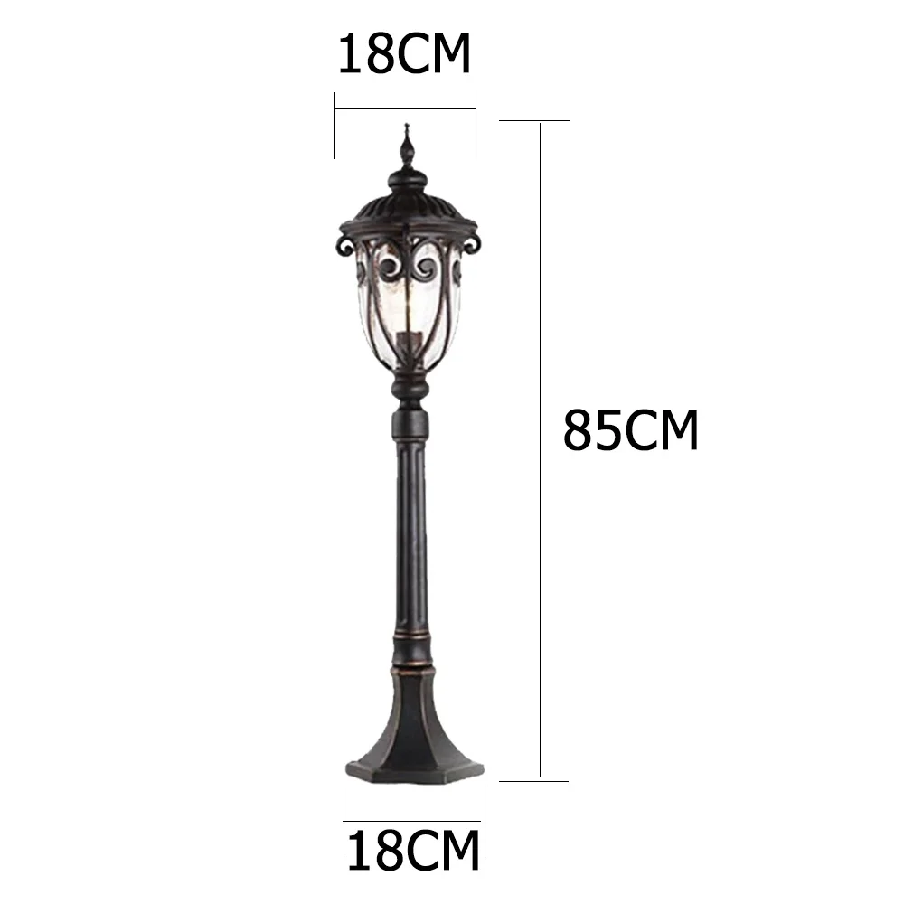 Upright lights Outdoor Pillar Lamp European Door Post Lamp Waterproof Exterior Garden Yard Pillar Lighting AC110V 220V Max 100W