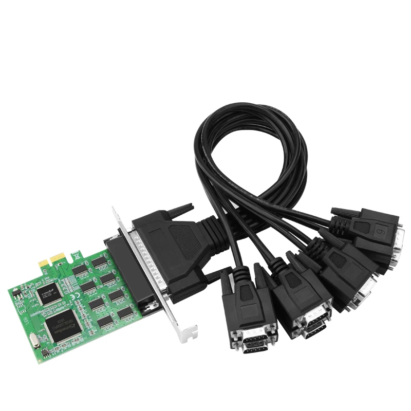 SystemBase Industrial-Grade Chipset PCIE to 8-port RS232 Serial Card Supports Static Electricity and Surge Protection