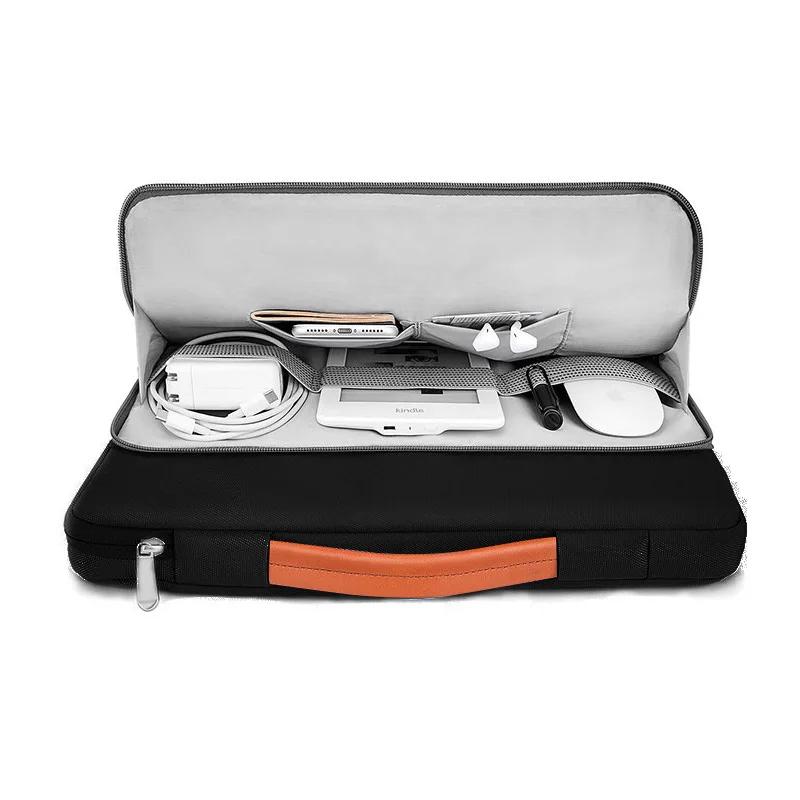 2022 노트북 가방 휴대용 여행 케이스, 맥북 에어 프로 13 14 15 15.6 인치 슬리브 커버, 샤오미 화웨이 HP용 서류 가방