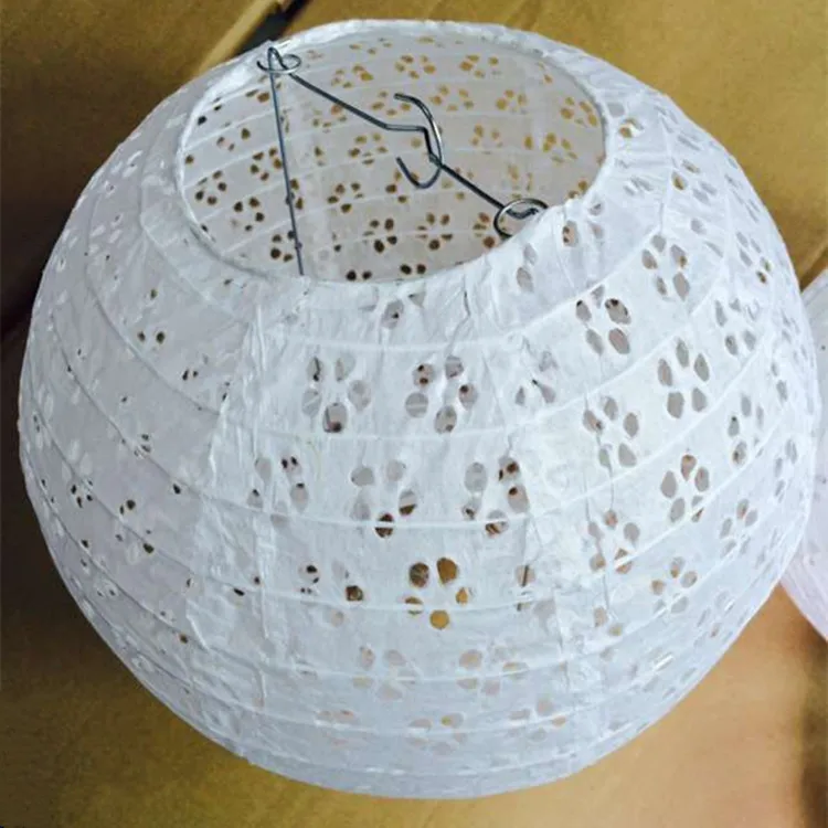 10/15/20/25/30/35/40cm Chinese Hollow Paper Lanterns Round Paper Balls Lamp Wedding Christmas Halloween Party Lampion Decoration