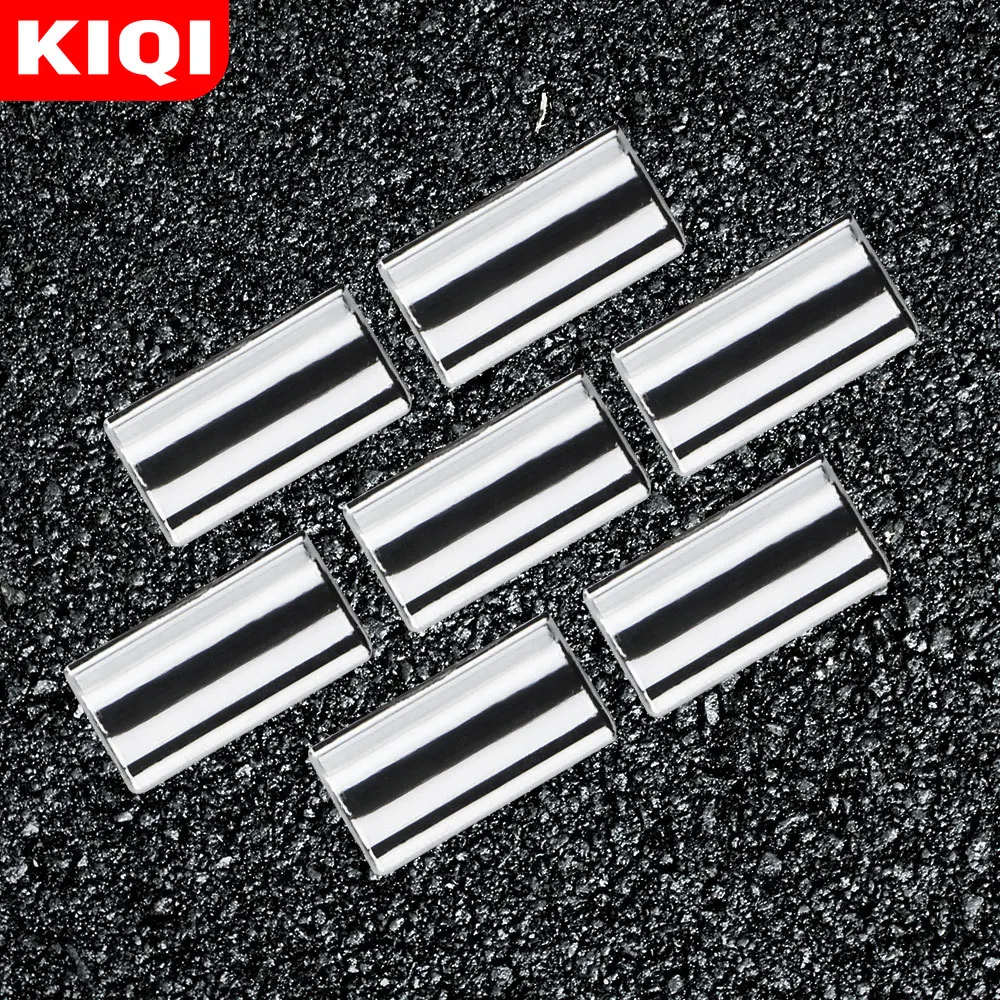 KIQI 7Pcs/Set Car Accessories for Peugeot 308 308S SW 2008 - 2016 ABS Chrome Windows Lifter Knob Cover Trim Stickers