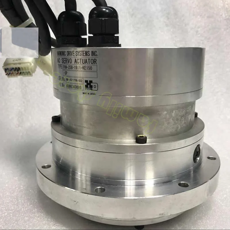 Used FHA-25B-1911-KE150-SP rotary table indexing plate,Used HD servo integrated motor harmonic reducer