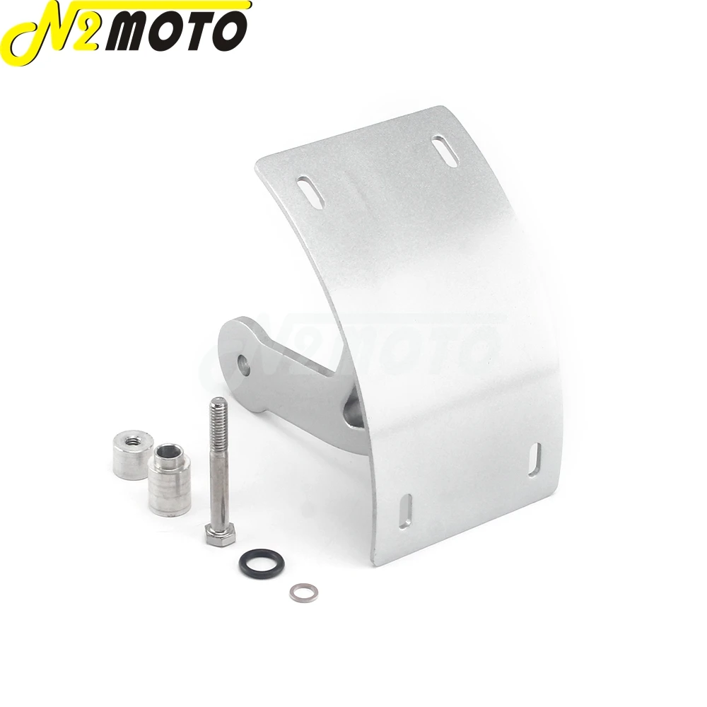 Aluminum Motorcycle Swingarm Vertical Side Mount Curve License Plate Tag Holder Bracket Kit For Suzuki Boulevard M109R 2006-2013