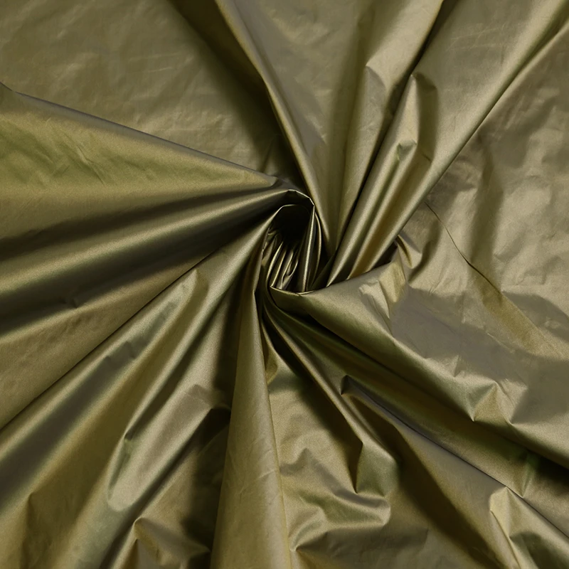 100 cm * 148 cm glänzendes, nach unten beweisendes Material, Stoffschattierung, blaue Burgunder-Nylon-Textilien, Cired – Detail 4