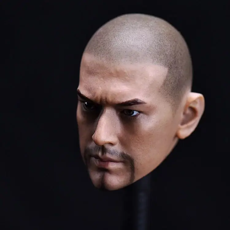 ในสต็อกสําหรับขาย 1/6th Asian Star Takeshi Kaneshiro Bald Beard รุ่นชายประติมากรรมสําหรับปกติตุ๊กตา 12 นิ้ว Action Figure