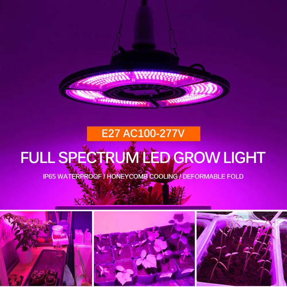 LED Grow Light Volledige Spectrum Voor Kasplanten E27 AC100-277V Grow Lamp Voor Kamerplanten Groenten En Bloemen IP65 Waterdicht