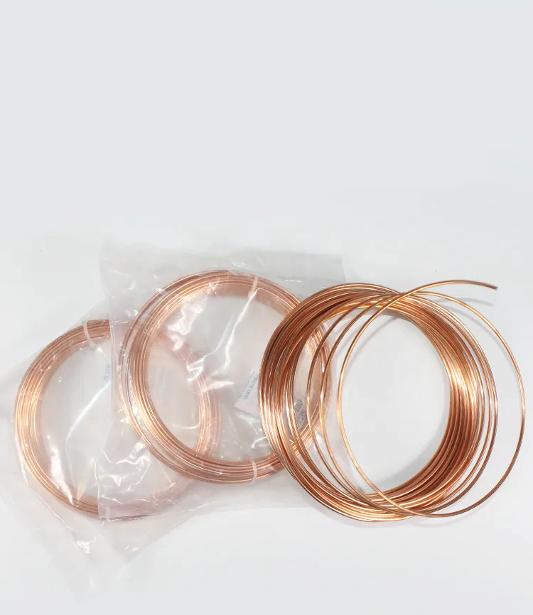 Tubo de cobre fino de 10m para aire acondicionado, tubo suave de cobre 99.9% T2, refrigeración artesanal