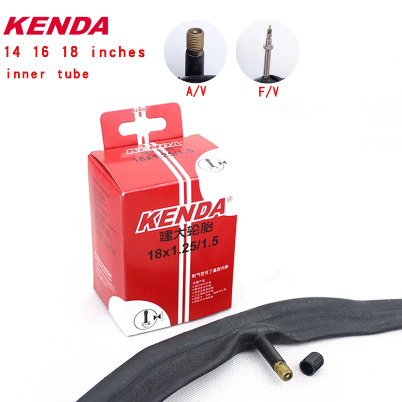 

Kenda Bicycle Inner Tube 18*1.25 1.5 1.75 2.125American French valve 14 16 18 inches Mountain Bike tires Accessories