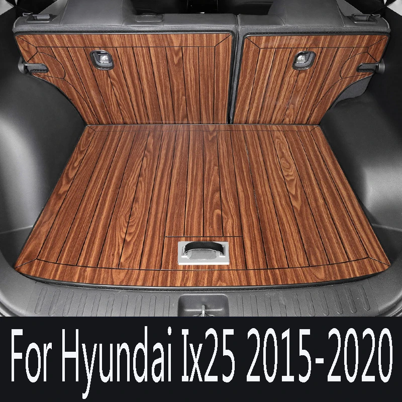 

For Hyundai Ix25 2015-2020 Wooden trunk mat wooden floor special automobile wooden floor ecological board foot pad