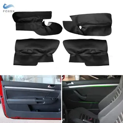 LHD only 3 doors Car Styling Microfiber Leather Door Armrest Panel Cover Trim For VW Golf 5 MK5 2005 2006 2007 2008 2009 2010