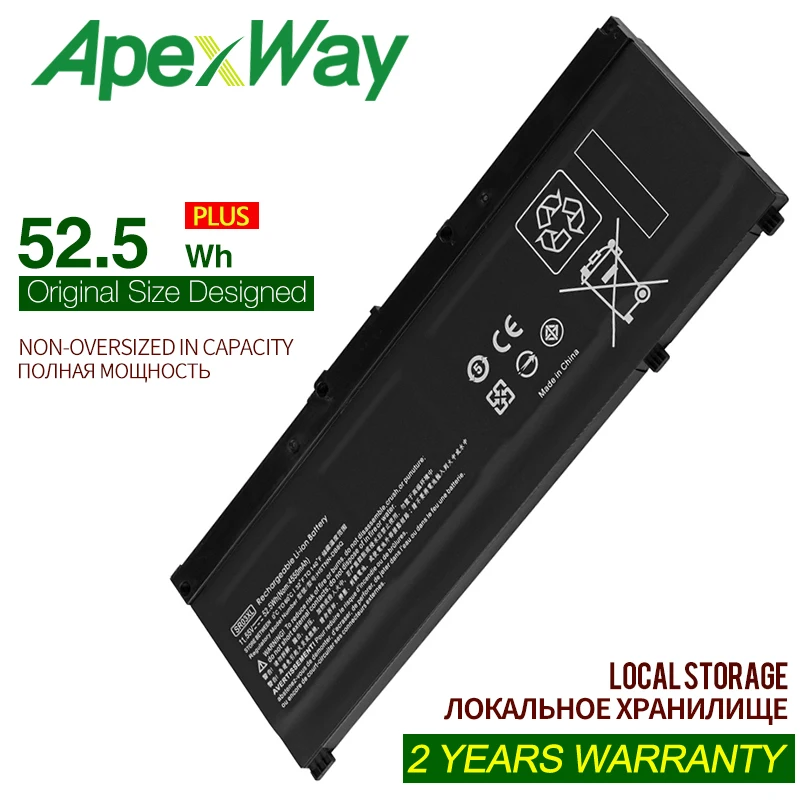 

Laptop Battery Model SR03XL L08934-2B1 New L08855-855 Battery for HP OMEN 15-CE17-CB0052TX Pavilion Gaming 15-CX0096TX CX0006NT