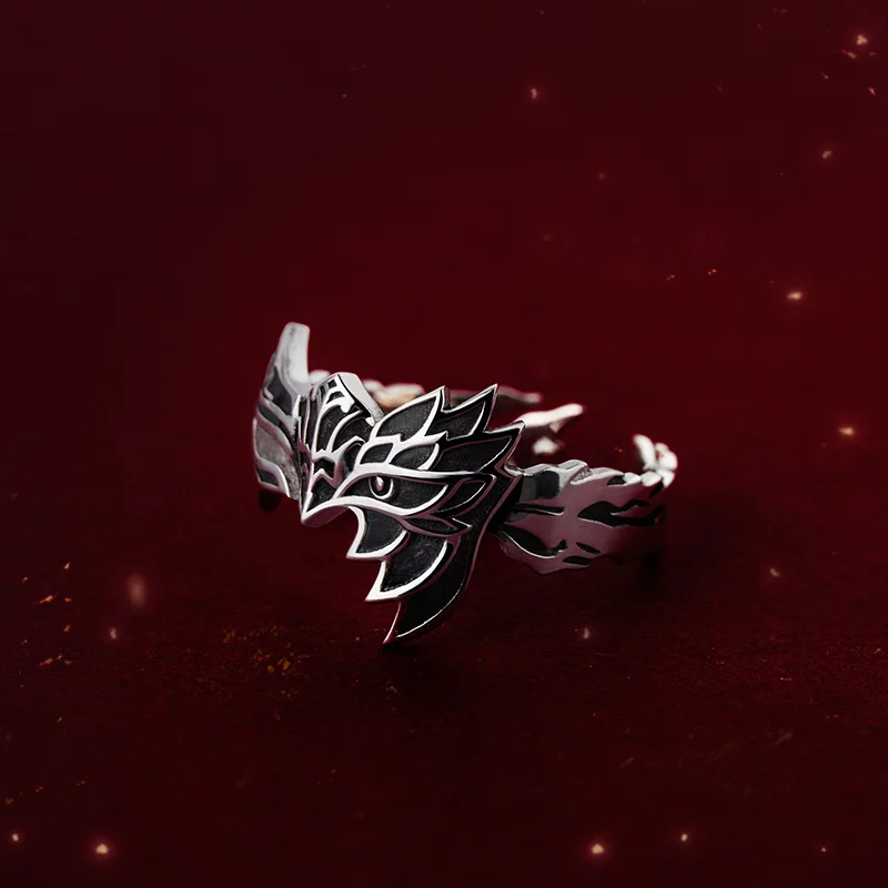 [Battle Through The Heaven]Fights Break Sphere Ring Silver 925 Sterling  Anime Role Xiao Yan