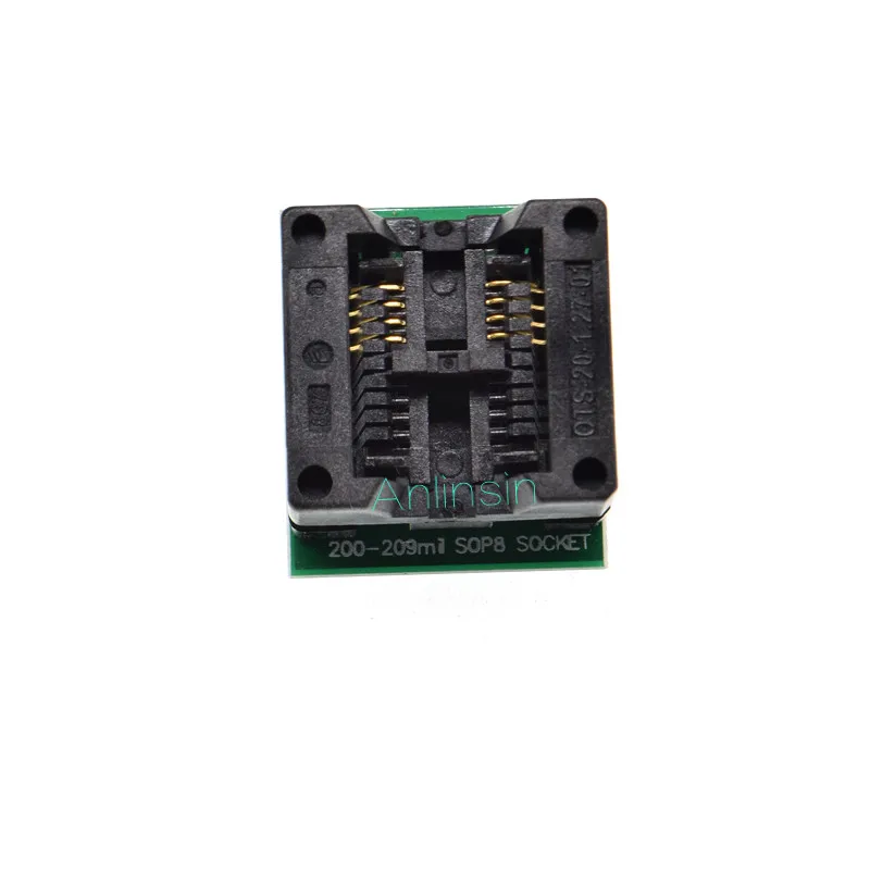 SOP8 TO DIP8 ez programmer adapter socket 200MIL 208MIL SOCKET CONVERTER MODULE test chip IC W25Q32 W25Q64 MX25L EEPROM