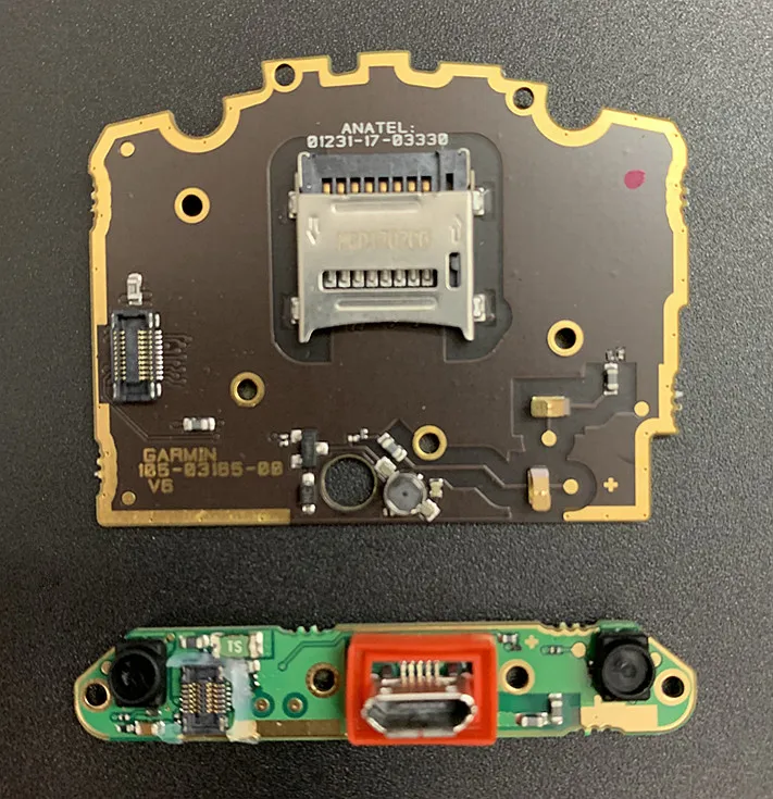 Flex Cable For GARMIN EDGE 1030 USB Charging Port PCB Board SD Card Connector (Charge Connector,Back Button)