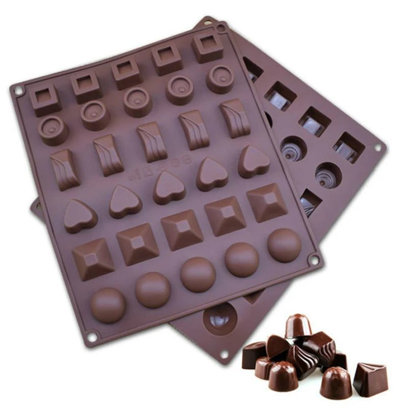 3D-Schokoladenform, Silikon-Schokoladenformen zum Backen, Antihaftbeschichtete Gelee-, Pudding- und Zuckerdekorationsform, DIY-Küchen-Backzubehör
