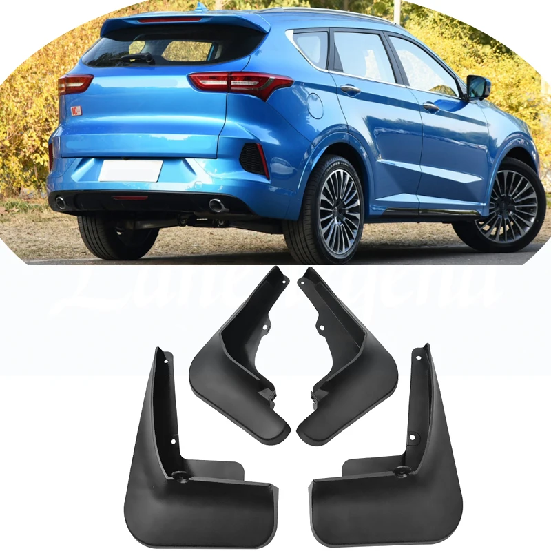 Set Molded Mud Flaps For JETOUR X70 2020 2021 Mudflaps Splash Guards Mud Flap Mudguards Fender Front Rear Accessories