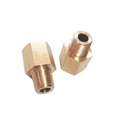 1/8 NPT Female to 1/8 BSPT Male Adapter Gauge Sensor Thread Adapter Reducer Oil Pressure Gauges Adapter