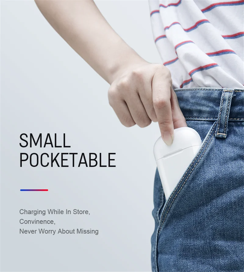 I7s TWS auricolari Bluetooth 5.0 cuffie Wireless auricolari sportivi cuffie con microfono Box cuffie Stereo per tutti gli smartphone