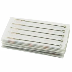 50PCS Mixed Size Disposable Tattoo 304 Stainless Steel Needles For Gun Liner Shader Body Art RS RL M1