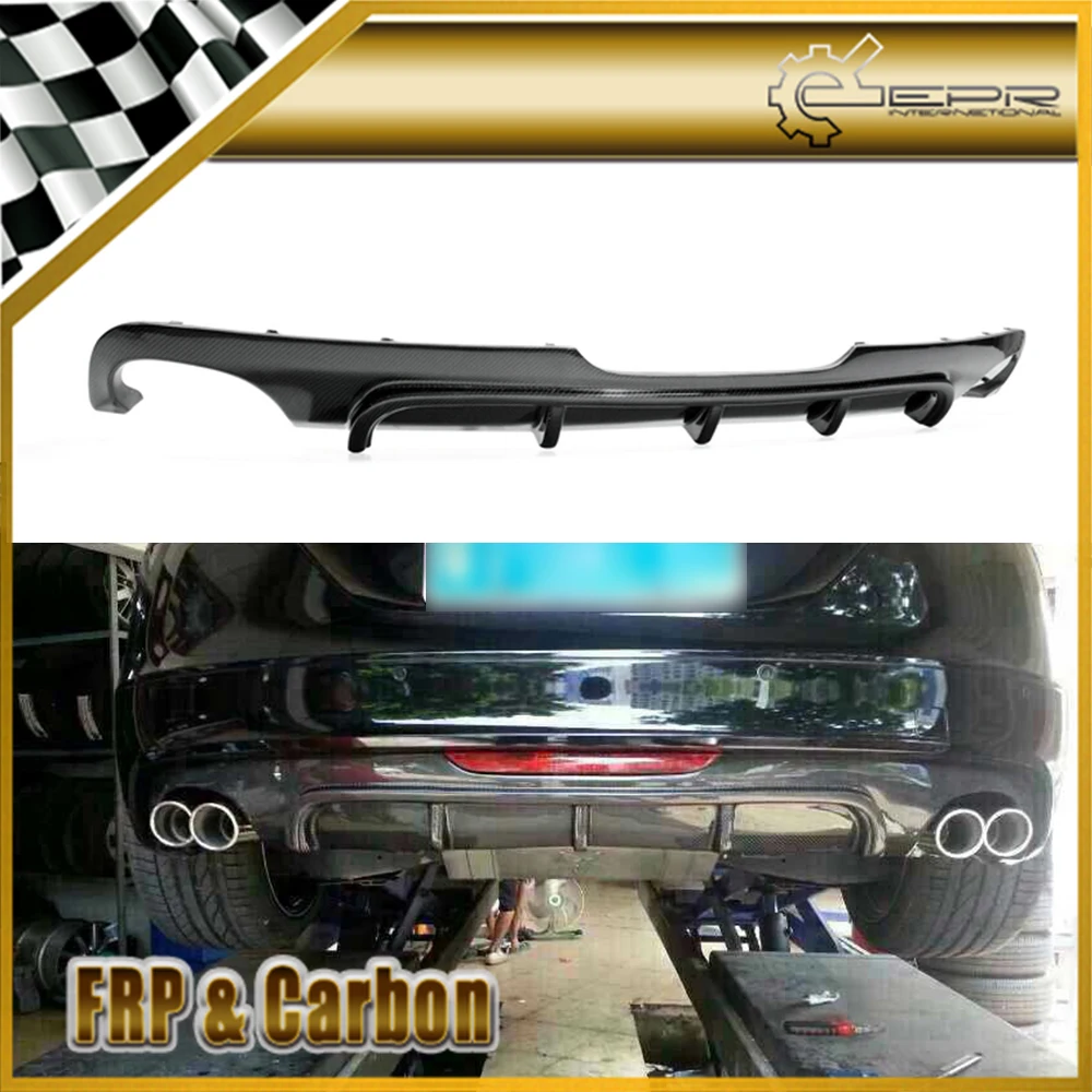 

For Audi TT MK2 (Type 8J) Carbon Fiber Rear Diffuser (Twin Double Exhaust,Not for TTS & TTRS) Glossy Finish Bumper Splitter Kit