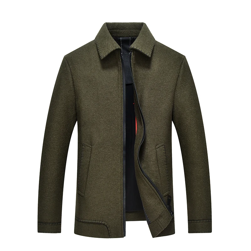 

Wool Jacket Male Ropa Para Hombre 100% Pure Full Wool Jackets for Mens Casual Clothing