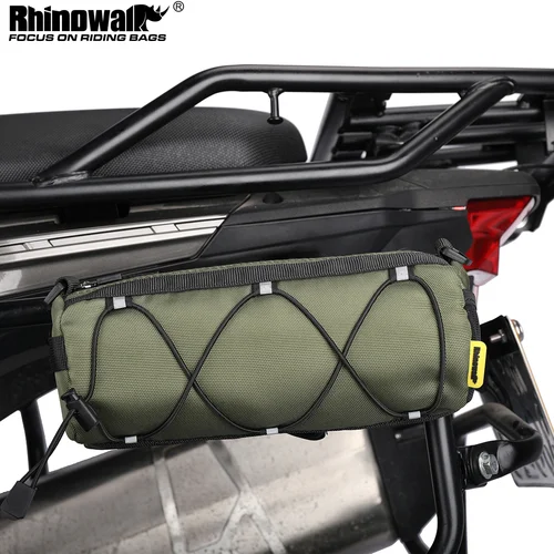 Imagen 1 del producto Rhinowalk-bolsa lateral para motocicleta, Kit de herramientas, bolsas para sillín, bolsa de herramientas lateral para equipaje al aire libre, paquete de Motor para parachoques