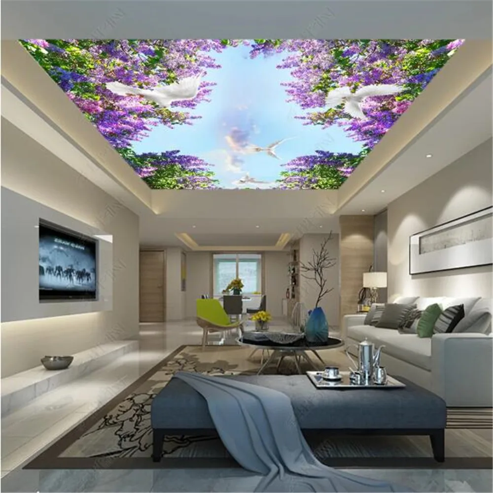 Milofi belo céu de lavanda zenith mural