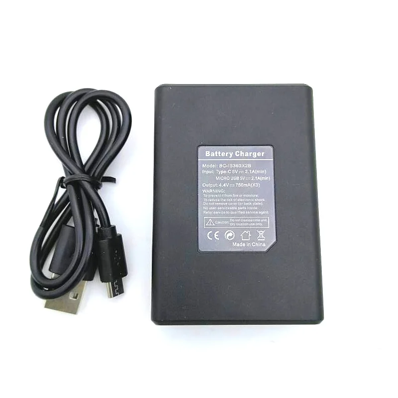 جديد شاحن USB مزدوج/Cargador لشحن بطارية إنستا 360 أم X2 بطارية Insta360 واحدة x2 ملحقات كاميرا بانورامية
