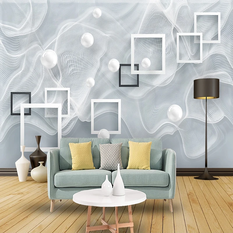 Papier peint Mural moderne abstrait sur mesure, décoration d'interieur