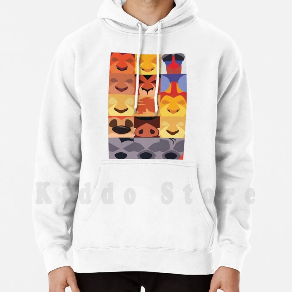 Minimalist Tlk Icons Hoodie Long Sleeve Lion King Minimalist Scar Zira Simba Nala Timmon Pumba Zazu Ed Rafiki Tlk