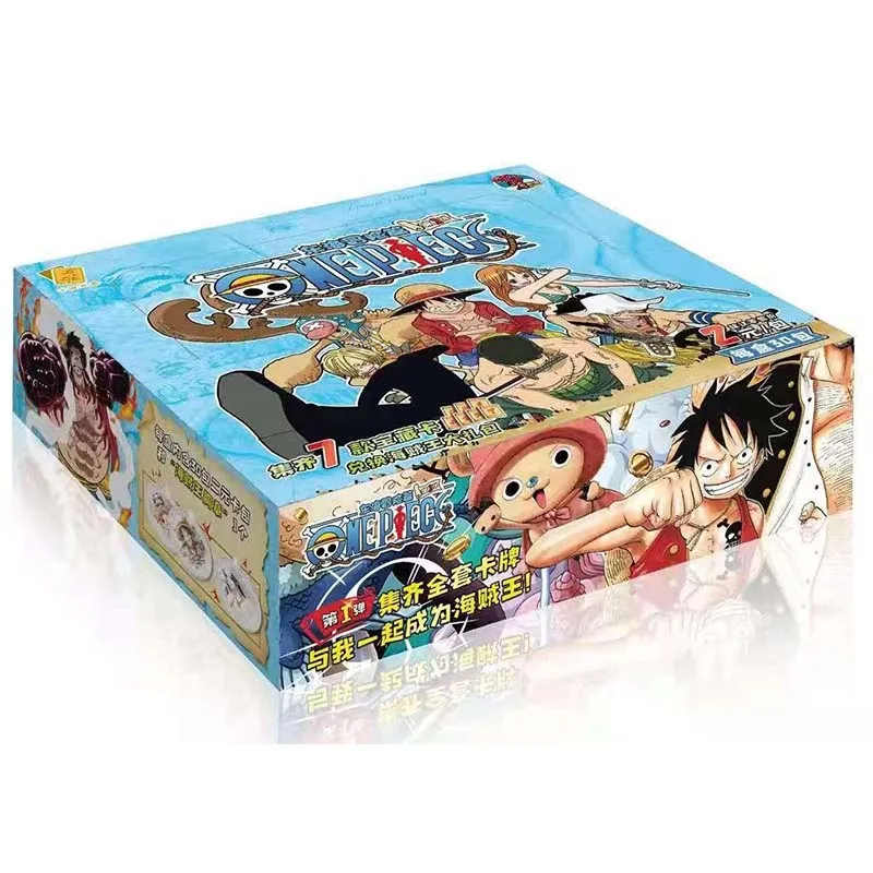 One Piece Collection Card Luffy Zoro Sanji Nami Letters Games Children Anime Peripheral Collection Kid\'s Gift Playing Card Toy