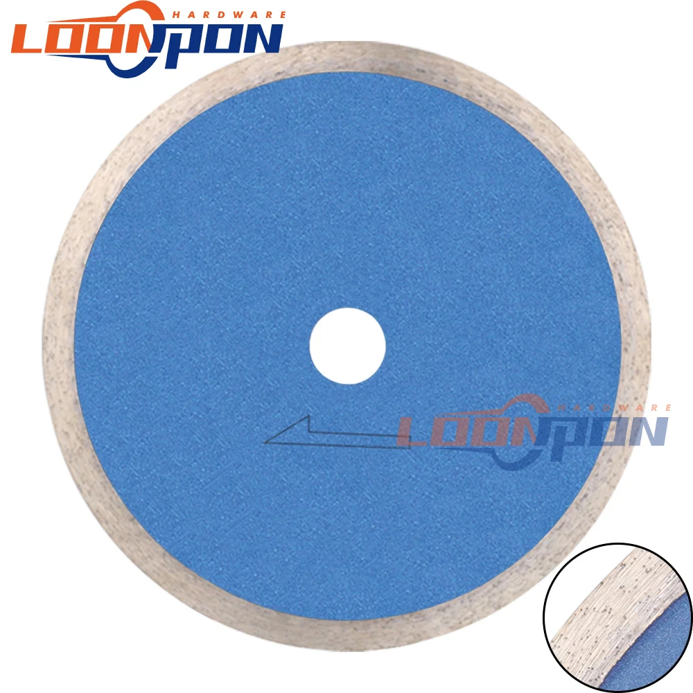 Diamond Sintered Saw Blade Ultra Thin Cutting Disc Jewelry Lapidary for Glass, Amber, Crystal, Gemstone 8 inch 25.4 bore