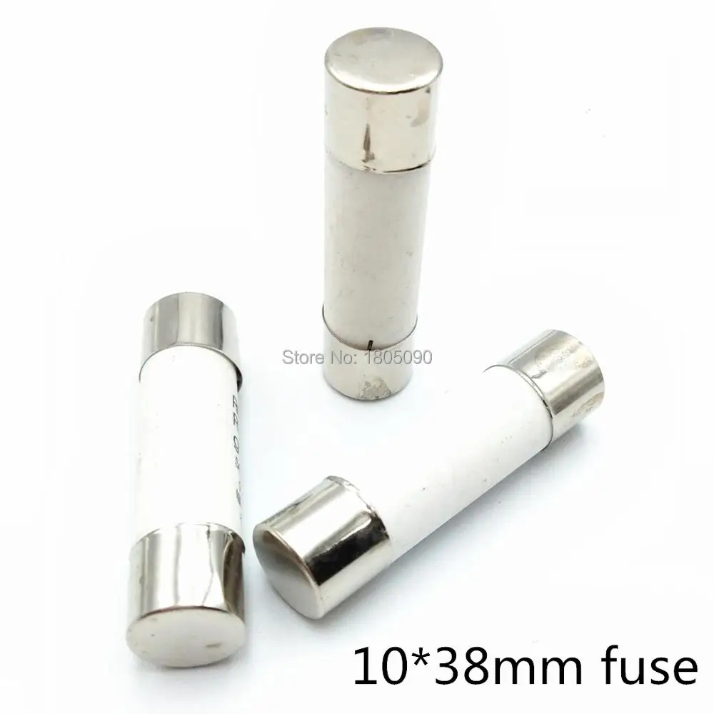 

10-20pcs 10*38mm Fast blow Ceramic Fuse 10x38mm Fuse 380V 500V 0.5A 1A 2A 3A 4A 5A 6A 8A 10A 16A 20A 25A 32A RO15 RT18 RT14