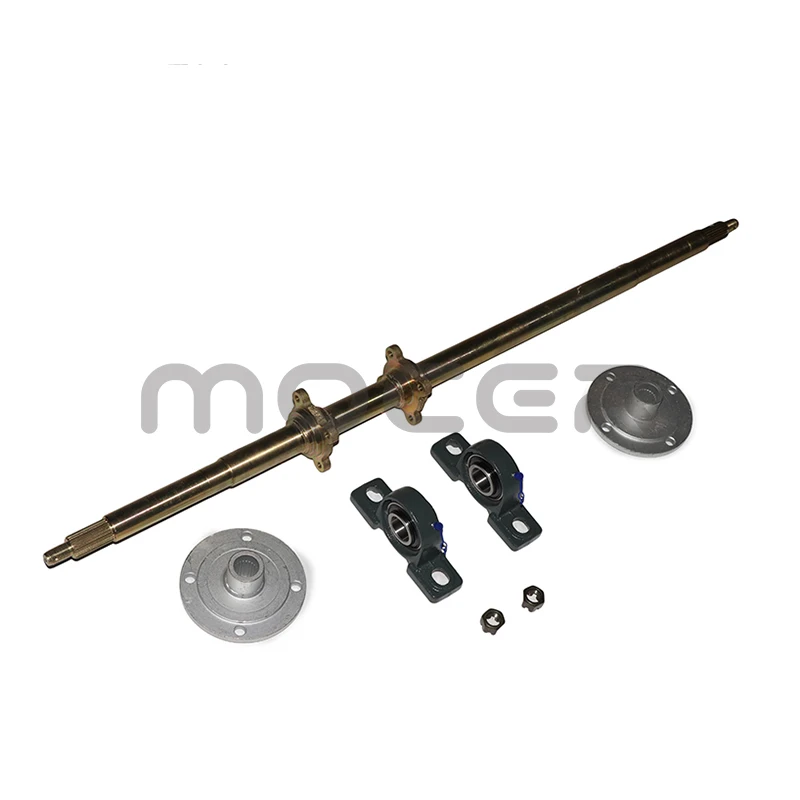 1050mm M10*4 wheel hub rear axle assembly with disc brake seat is suitable for large karting four-wheel off-road vehicles