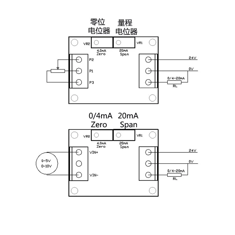 مستوى جهاز إرسال مُستشعر الجهد بدوره الحالي 0 / 4-20ma المقاومة حاكم بدوره الحالي 4-20mA