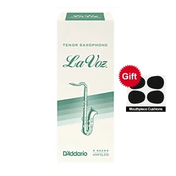 RICO La Voz Lavoz Woodwinds Tenor Sax Reeds / Saxophone Tenor Bb Reeds, Strength Medium-Soft / Medium, 5-pack