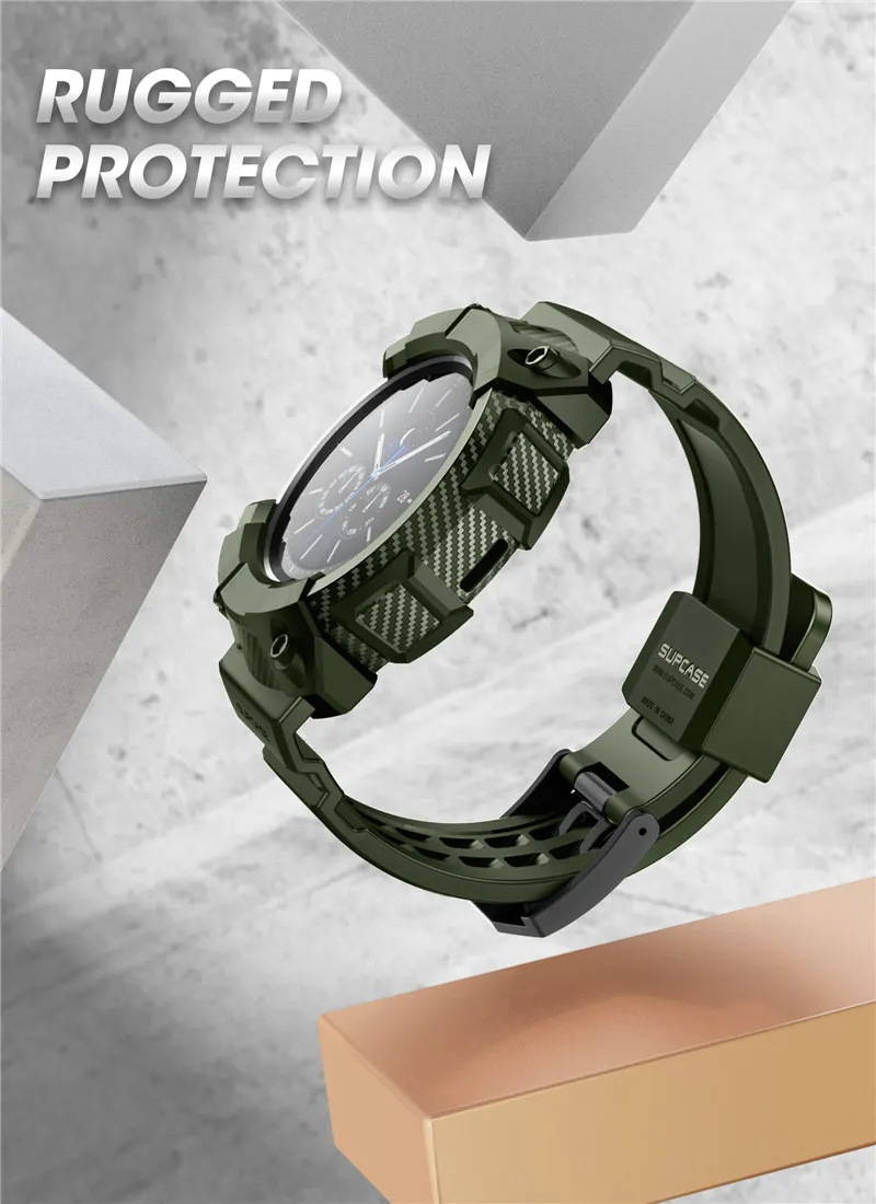 For Samsung Galaxy Watch 3 Case 45mm (2020) SUPCASE UB Pro Rugged Protective Cover with Strap Bands For Samsung Galaxy Watch 3