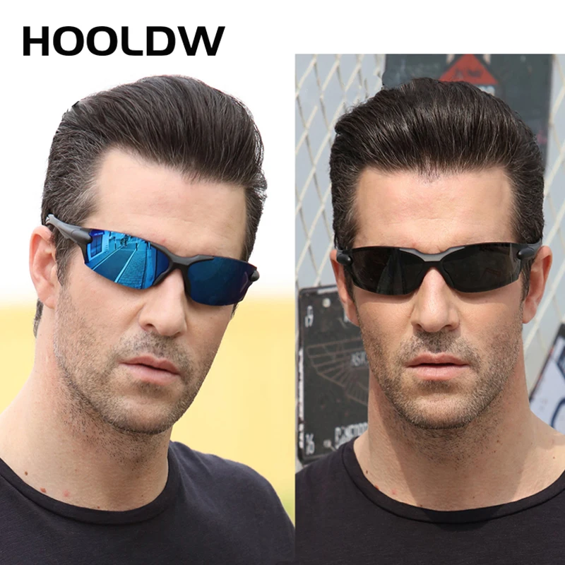 HOOLDW New Men Polarized Sunglasses Male Outdoor Driving Sun Glasses Rectangular Shades Driving Glasses UV400 Oculos masculino