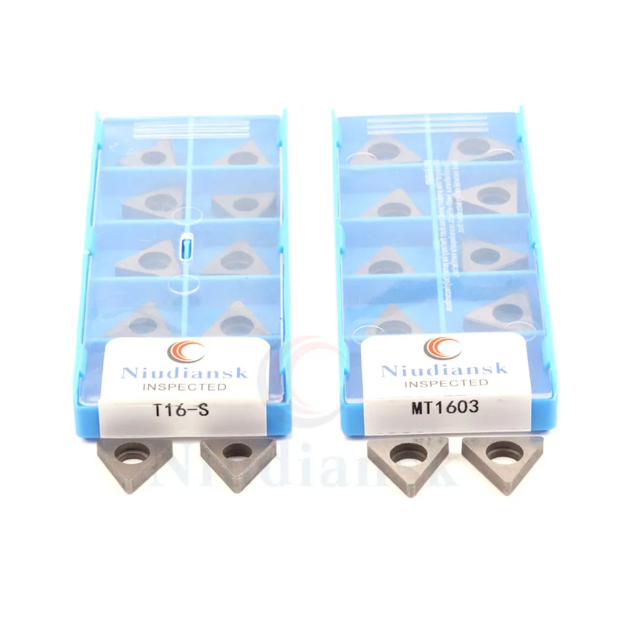 10 Pcs T16-S MT1603 MT2204คาร์ไบด์มีดแผ่นCNCเครื่องกลึงอุปกรณ์เสริมT-Typeสามเหลี่ยมShimสำหรับCNCเครื่องมือ