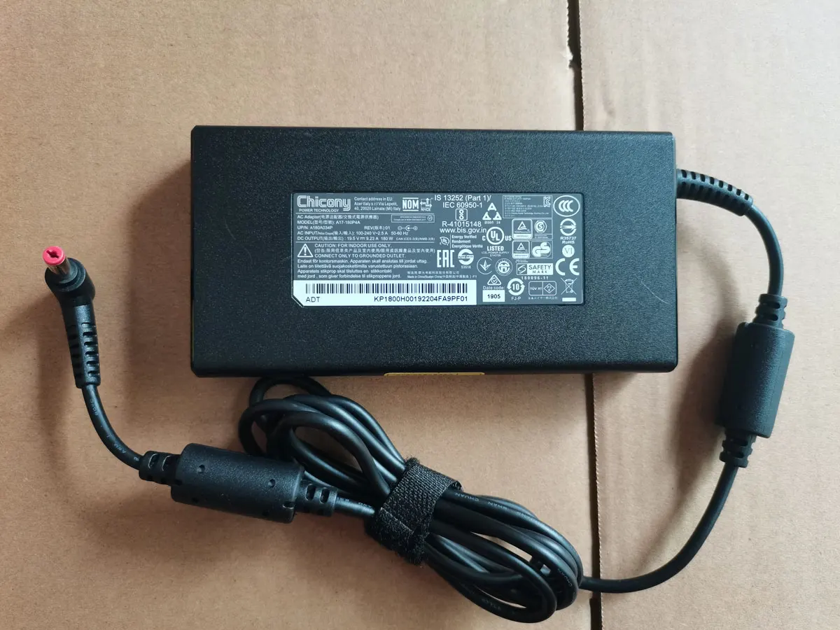 OEM 180W Chicony 19.5V 9.23A 5.5mm*1.7mm A17-180P4A AC Adapter For Acer Nitro 5 AN515-55-77SY AN515-55-70WE Laptop Original