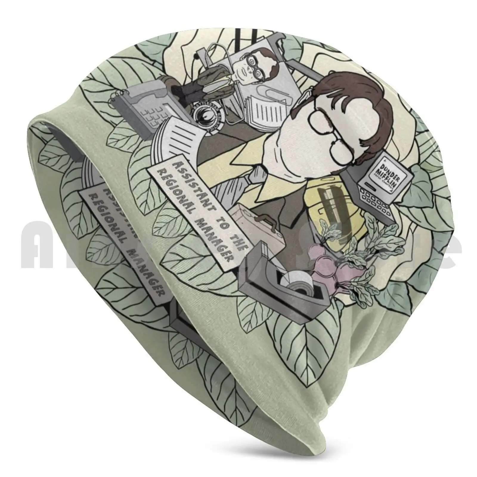 Dwight Schrute Beanie Hedging Cap DIY Print Cushion Dwight Schrute The Office Merchandise Merch The Office Us Tv Series