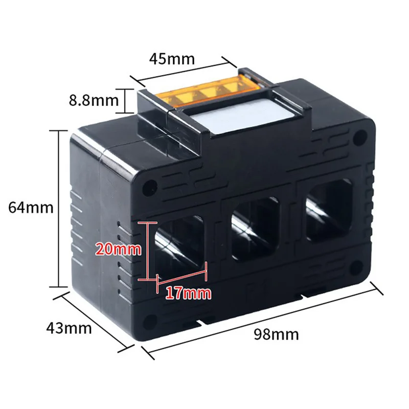 AC 50A 100A 150A 200A 250A stromwandler 3phase Ein stück ampere CT Drei löcher – Detail 2