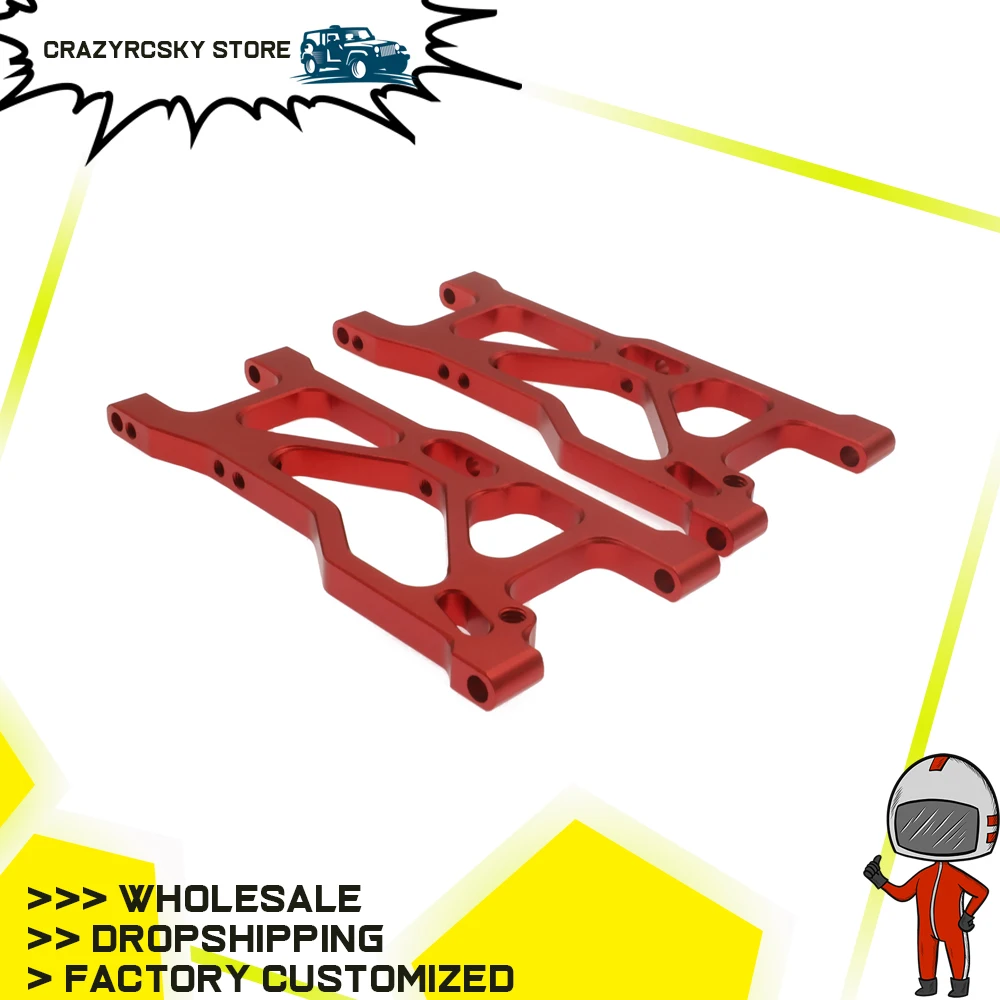 2pcs Machined Alloy Aluminum Front Lower Suspension Arm a-Arms For Rc Hobby Model Car 1-10 Vrx Octane Vetta Karoo Ftx Outlaw Upg