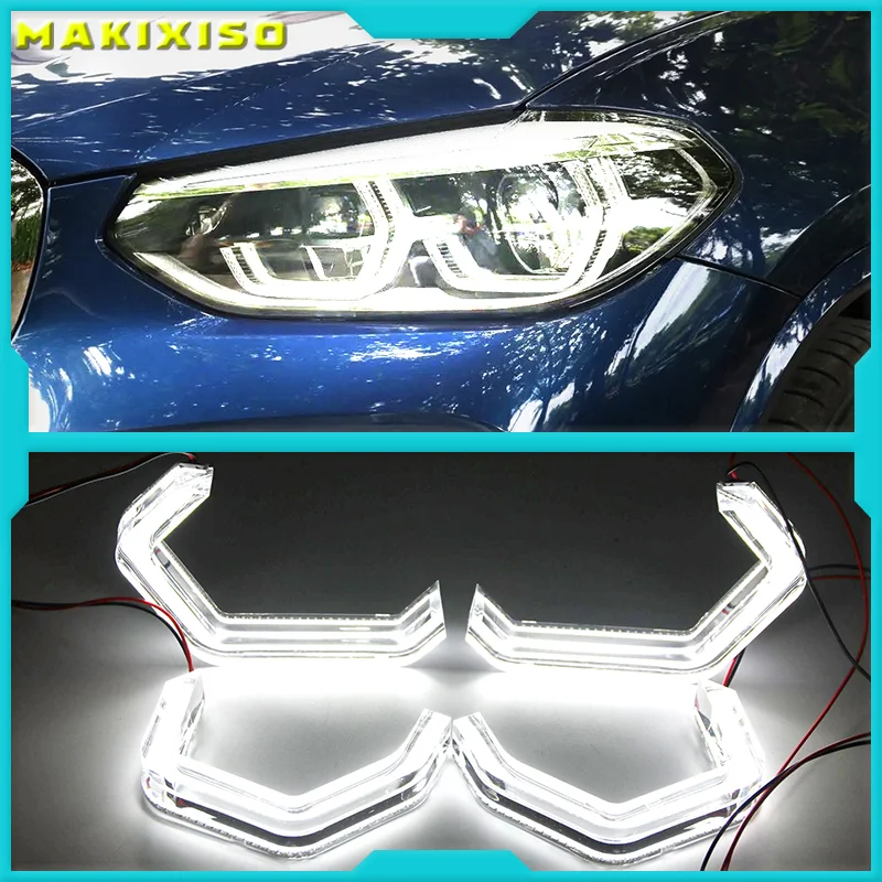 

M4 style LED Angel Eyes For BMW M2 ME M4 M5 F10 F12 F13 F18 F30 F31 F32 F33 F34 F35 F36 E46 Cabrio Coupe 2D auto accessory