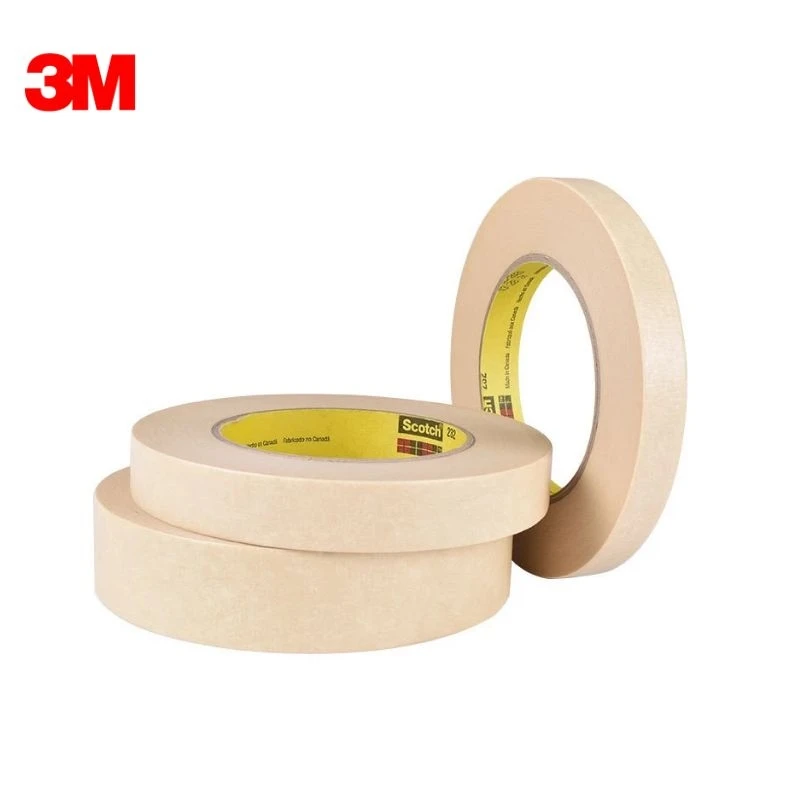 3M 232  High Performance Masking Tape for Medium Temperature paint bake operations , 12.7mmx55M(Pack of 2roll) , Dropshipping